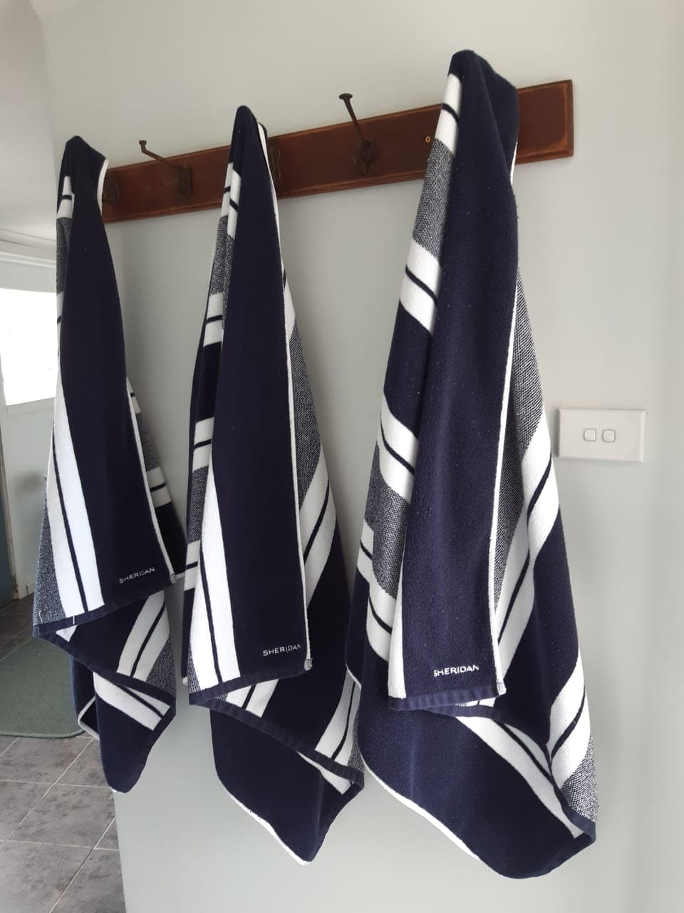 Beach towels and beach trolley supplied.