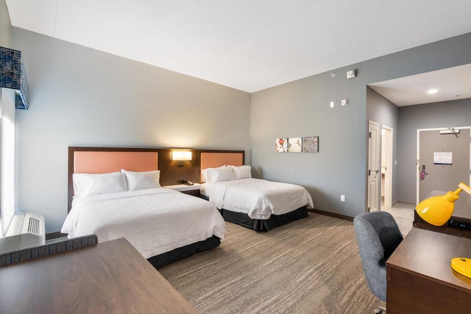 Studio, 2 Queen Beds, Non Smoking, Refrigerator & Microwave (Wet bar) | Premium bedding, pillowtop beds, in-room safe, individually furnished