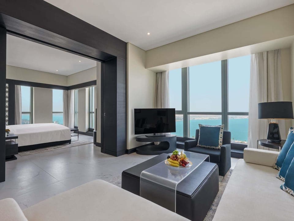 Prestige Suite - Sea/City View, Club Millésime Access & Free Beach/Attractions Shuttle | Premium bedding, minibar, in-room safe, individually decorated