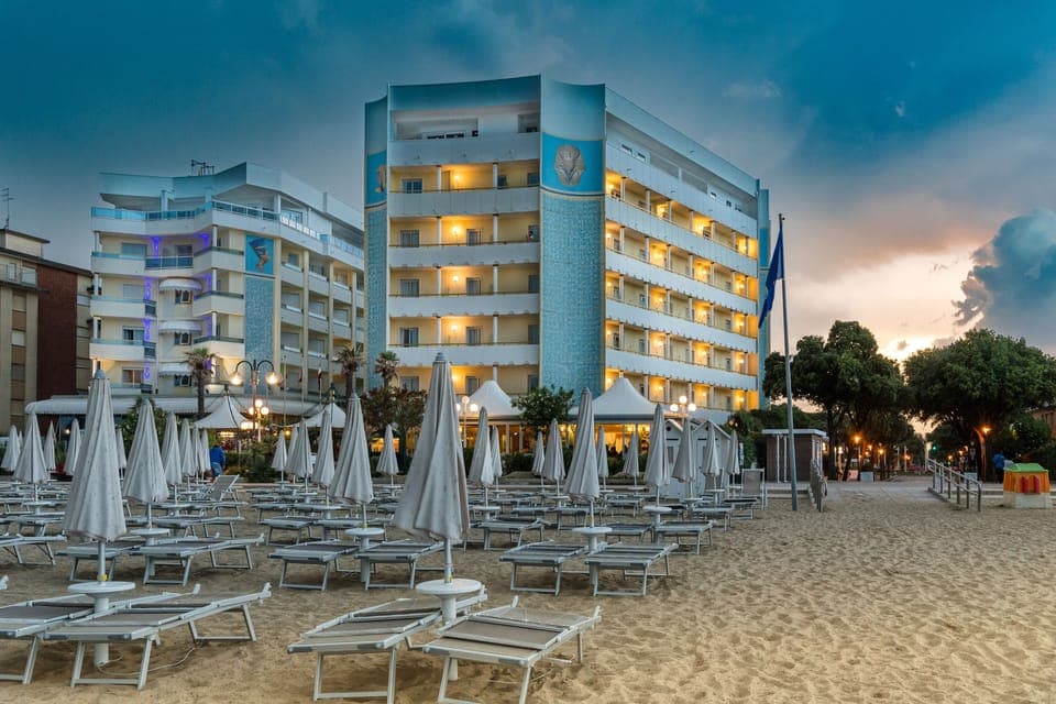 Private beach, sun loungers, beach umbrellas