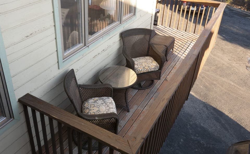 Main level balcony