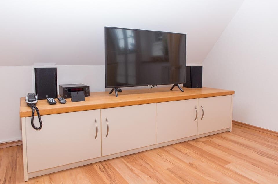 Flat screen tv in apartment Sonnendeck