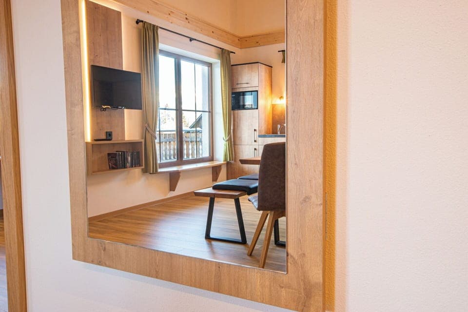 Family Chalet, 2 Bedrooms, Mountain View | Living area | 40-inch flat-screen TV with satellite channels, TV, table tennis