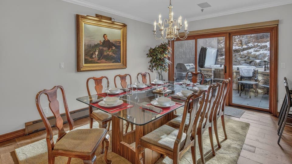 Dining Area looking out to rear patio, Main level
