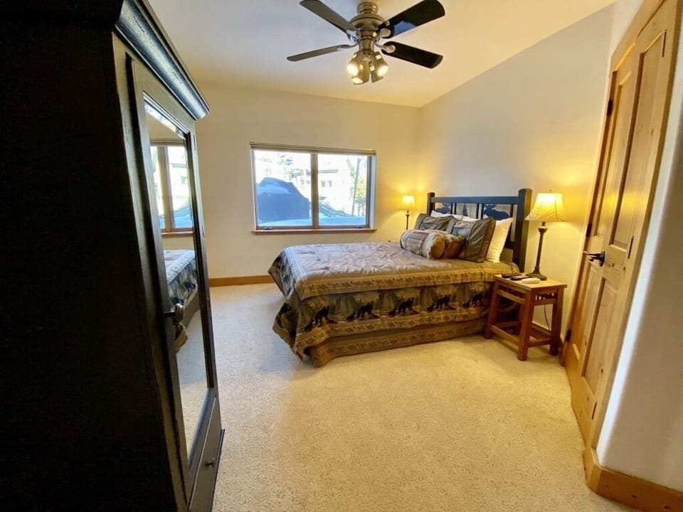 First floor bedroom with attached bath