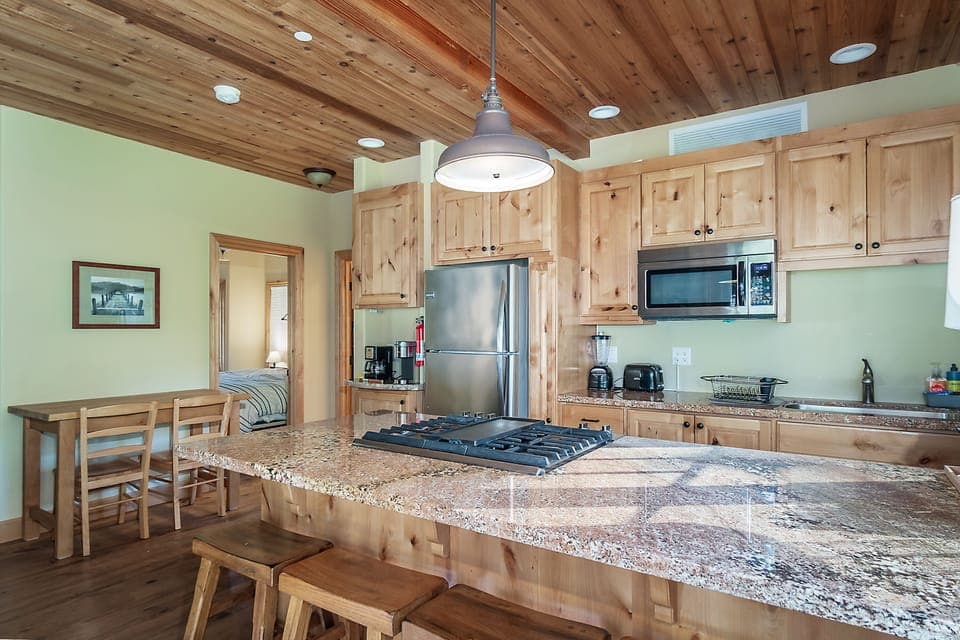 Kitchen on lower floor
