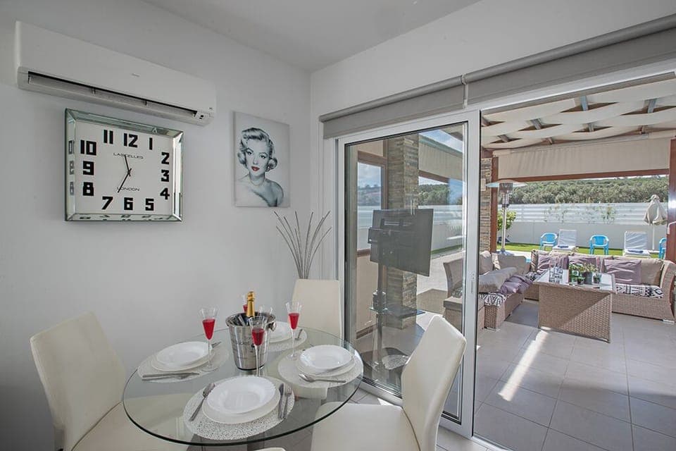 Dining Area with large patio doors