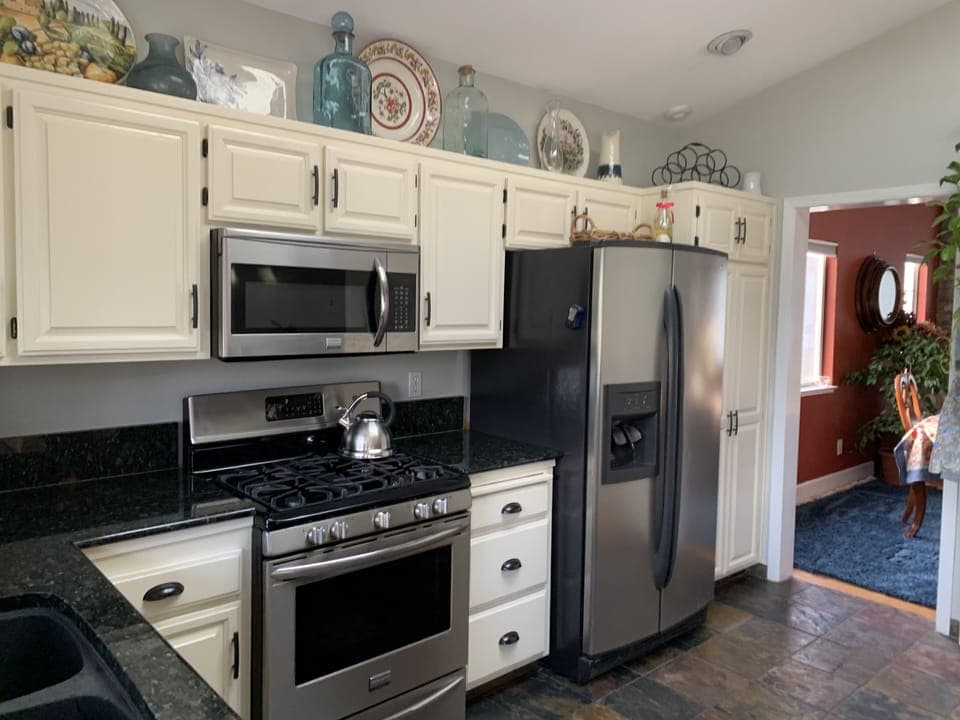 Fully stocked kitchen
