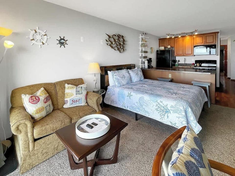 This premium ground floor condo sleeps five