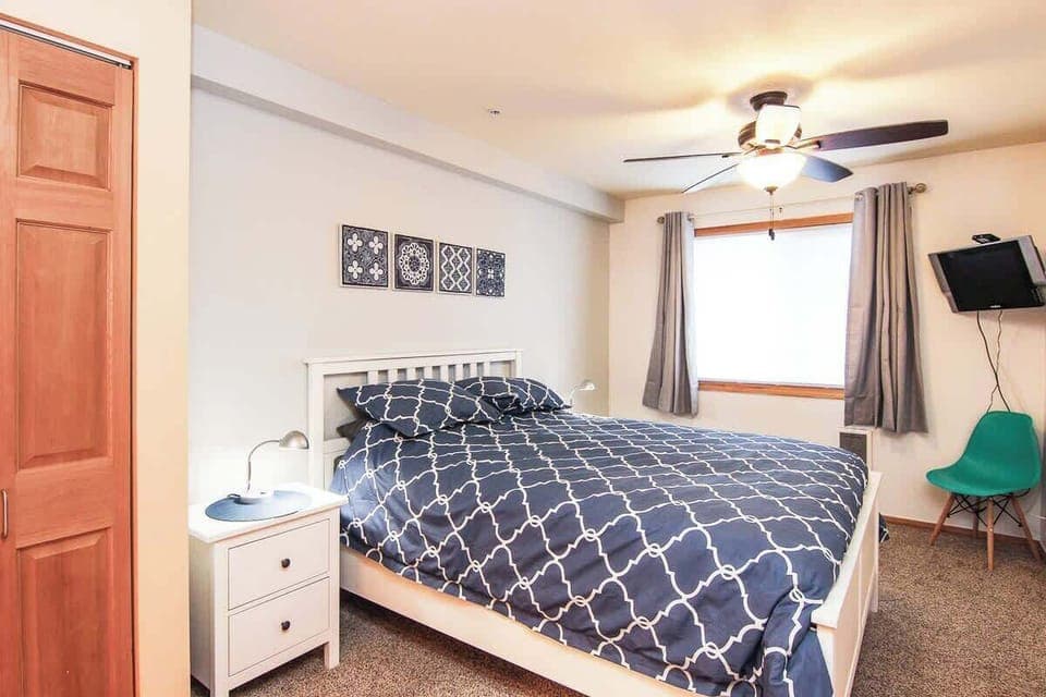 Other side of the bed