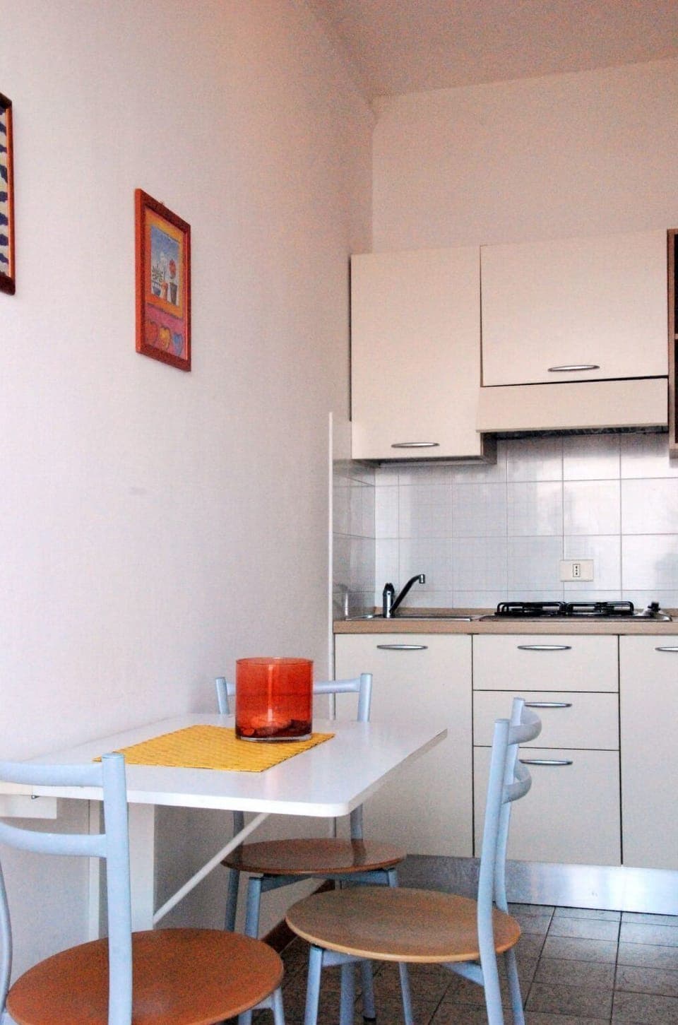 Room, Furniture, Orange, Property, Interior Design, Building, Table, House, Yellow, Kitchen