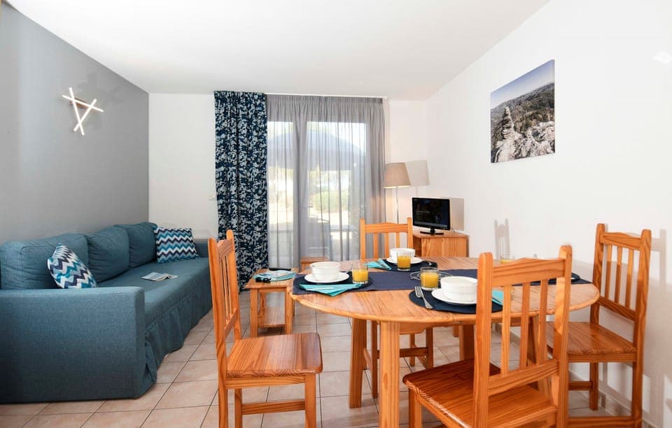 Settle into the dining area and enjoy a nice meal.