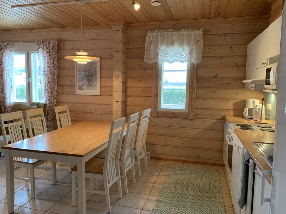 Comfort House, Sauna | Private kitchen | Shared fridge, microwave, highchair