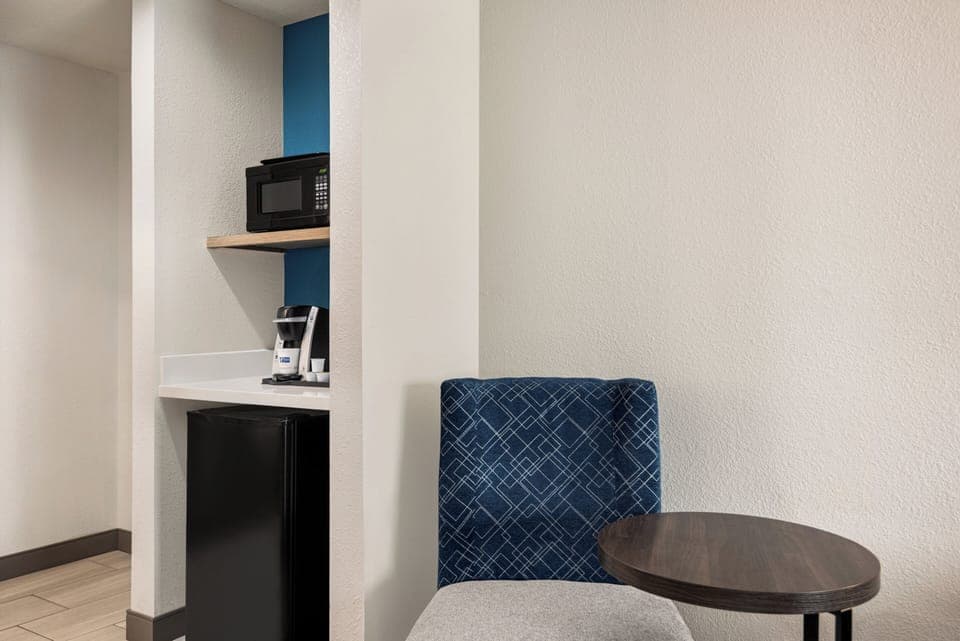 In-room safe, desk, iron/ironing board, free cribs/infant beds