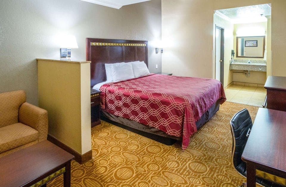 Standard Room, 1 King Bed, Non Smoking | Premium bedding, desk, laptop workspace, iron/ironing board