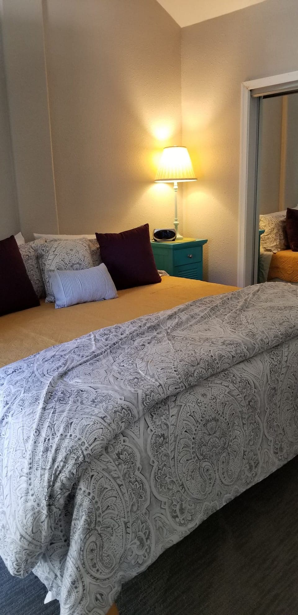 Master bedroom with king size bed