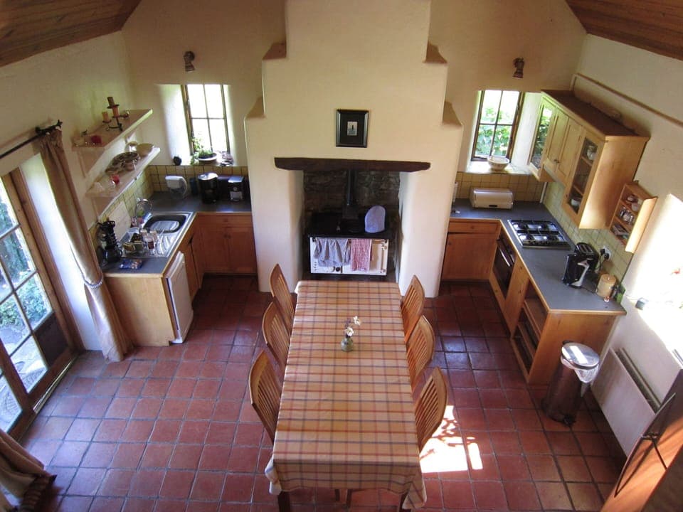 Kitchen from outside bedroom 1 
