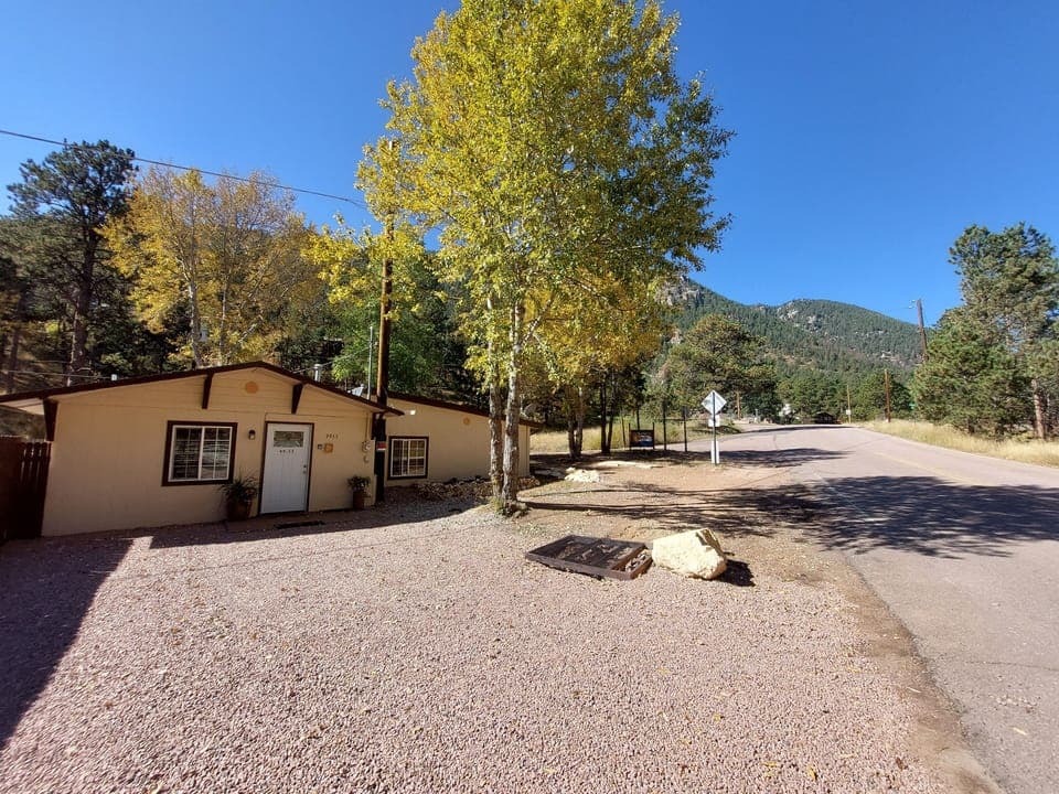 Front of the property in the highly sought after Green Mountain Falls area. 