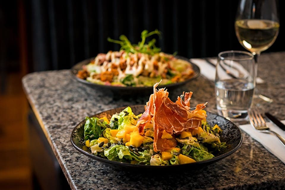 Breakfast, lunch and dinner served