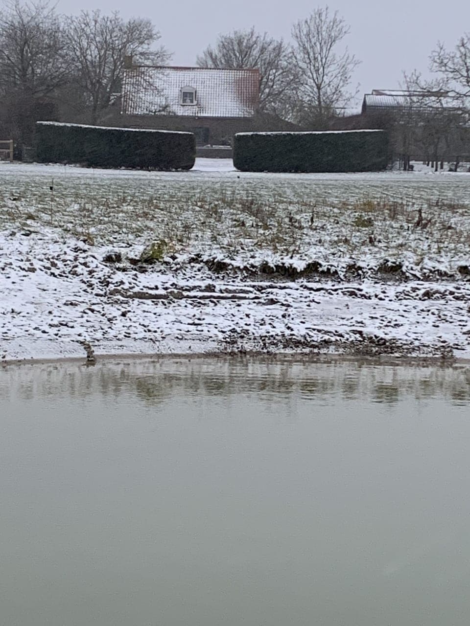 Winter vanuit de boomgaard