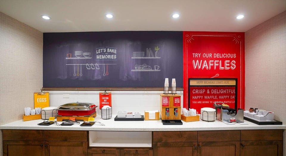 Free daily buffet breakfast