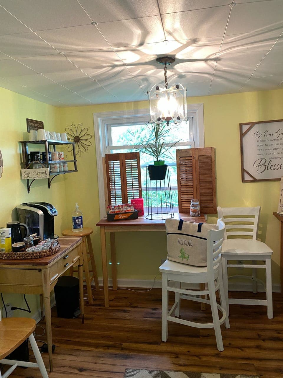 Welcoming entry from the porch 