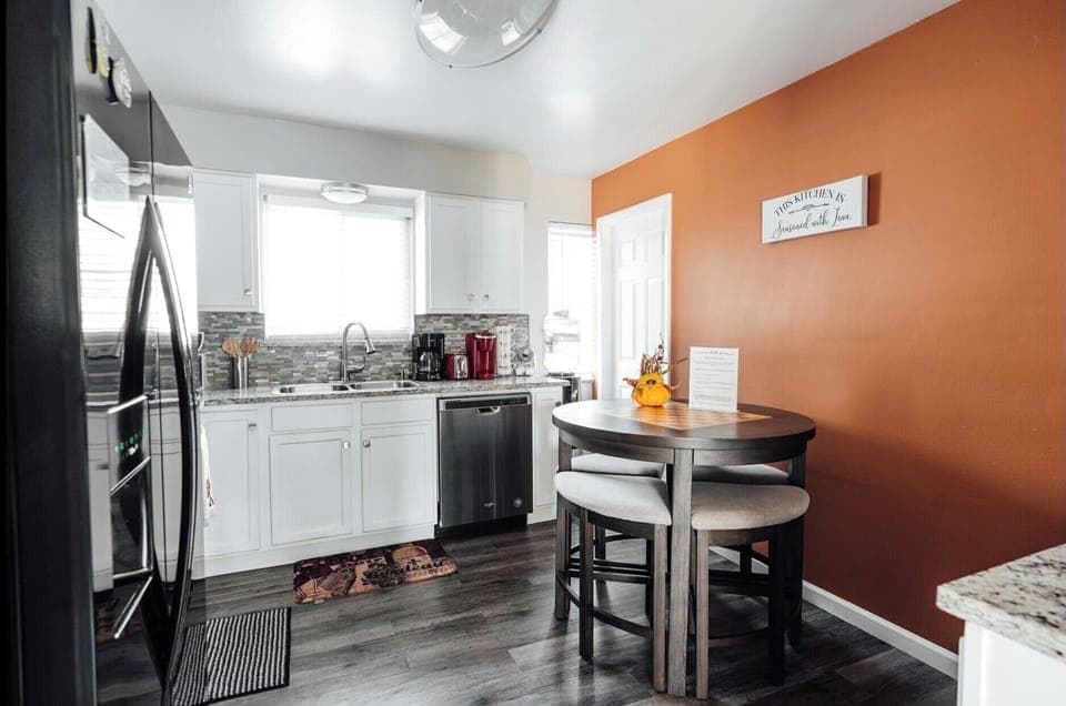 Kitchen and dining area!