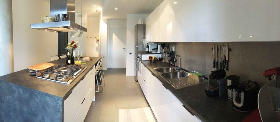 Countertop, Property, Room, Kitchen, Cabinetry, Interior Design, Furniture, Building, Floor, Home