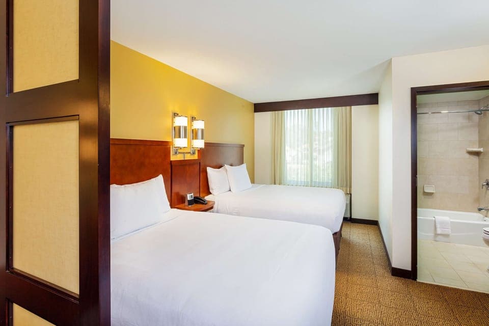 Hypo-allergenic bedding, down comforters, pillowtop beds, desk