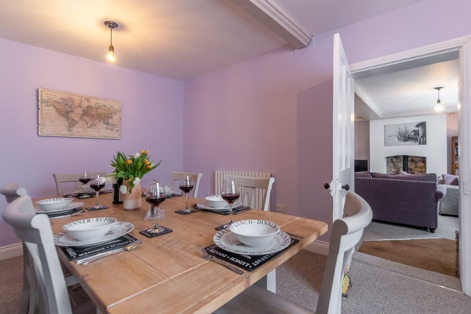 Ground floor: Dining room looking through to the sitting room