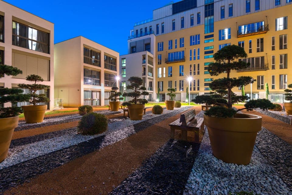 Front of property - evening/night