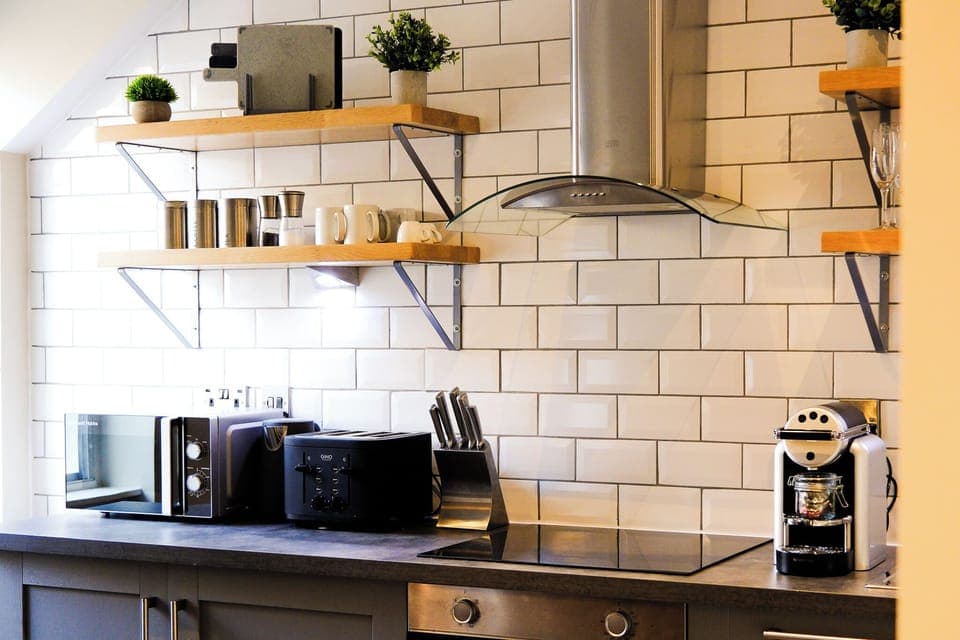 Standard Apartment, 2 Bedrooms | Private kitchen | Full-size fridge, microwave, oven, stovetop