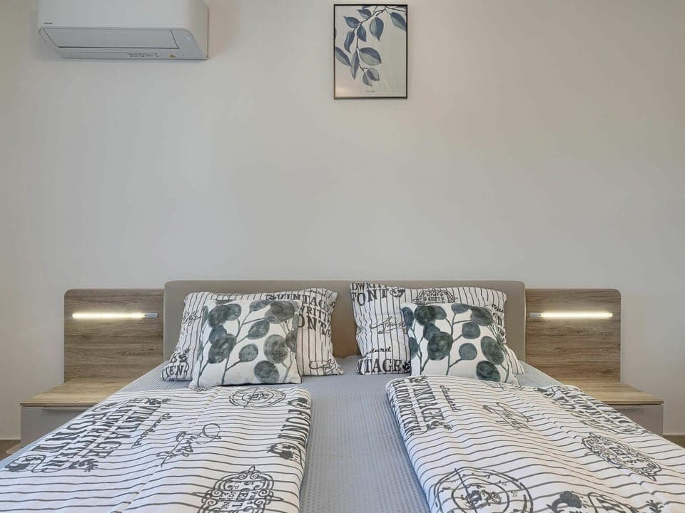 Furniture, Property, Comfort, Azure, Pillow, Textile, Wood, Bed, House, Bed Frame