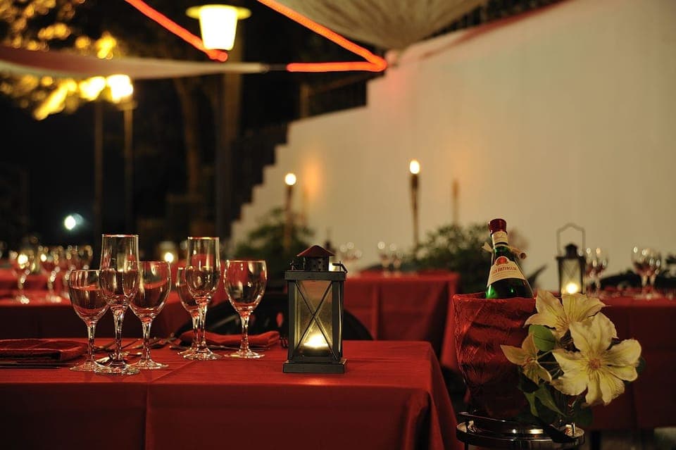 Dinner served, local cuisine