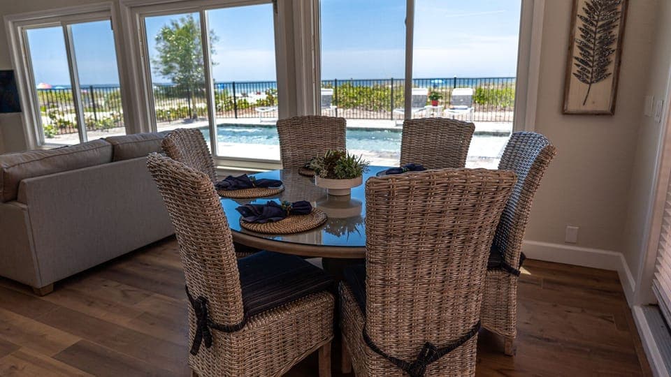 Enjoy this view from the dining area!