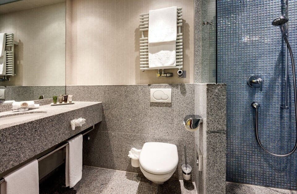 Comfort Single Room | Bathroom | Eco-friendly toiletries, hair dryer, bathrobes, slippers