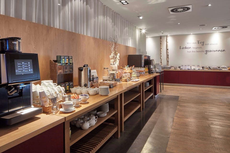 Daily buffet breakfast (EUR 16 per person)