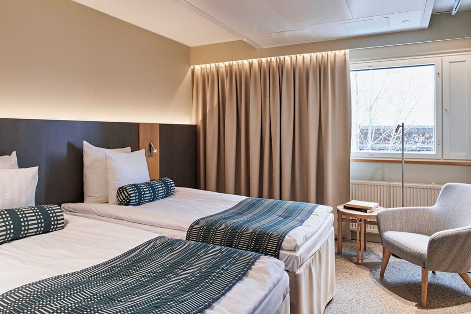 Standard Twin Room | In-room safe, blackout drapes, soundproofing, iron/ironing board