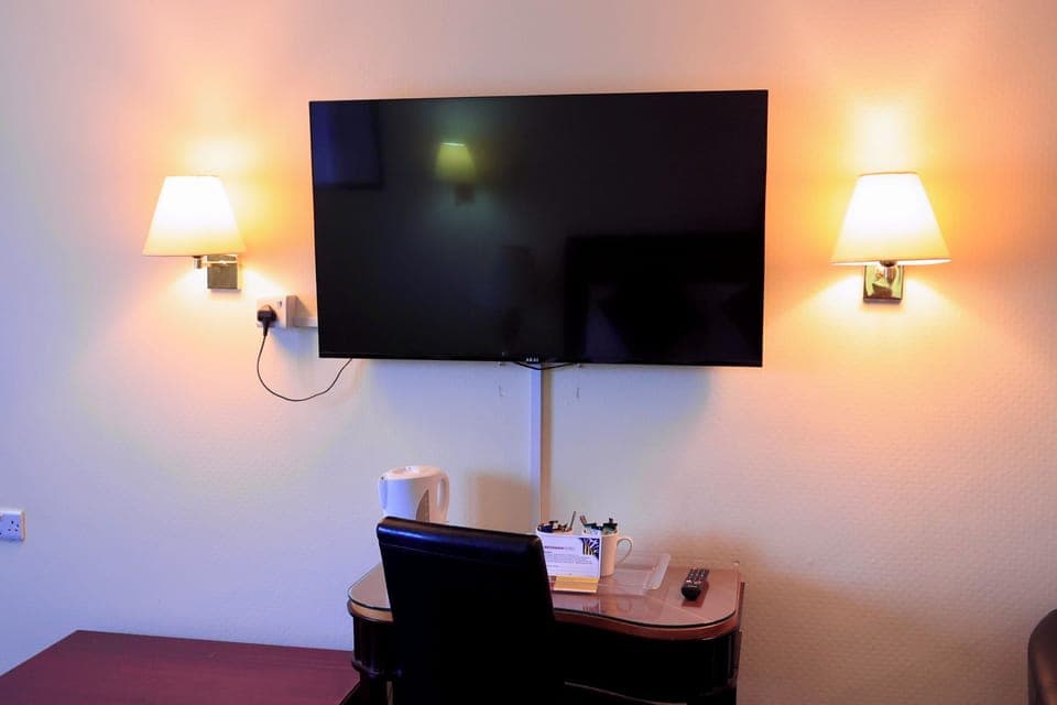 Desk, iron/ironing board, free WiFi, bed sheets