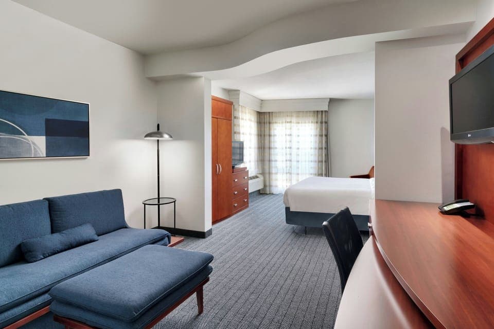 Suite, 1 King Bed with Sofa bed | Premium bedding, desk, laptop workspace, iron/ironing board