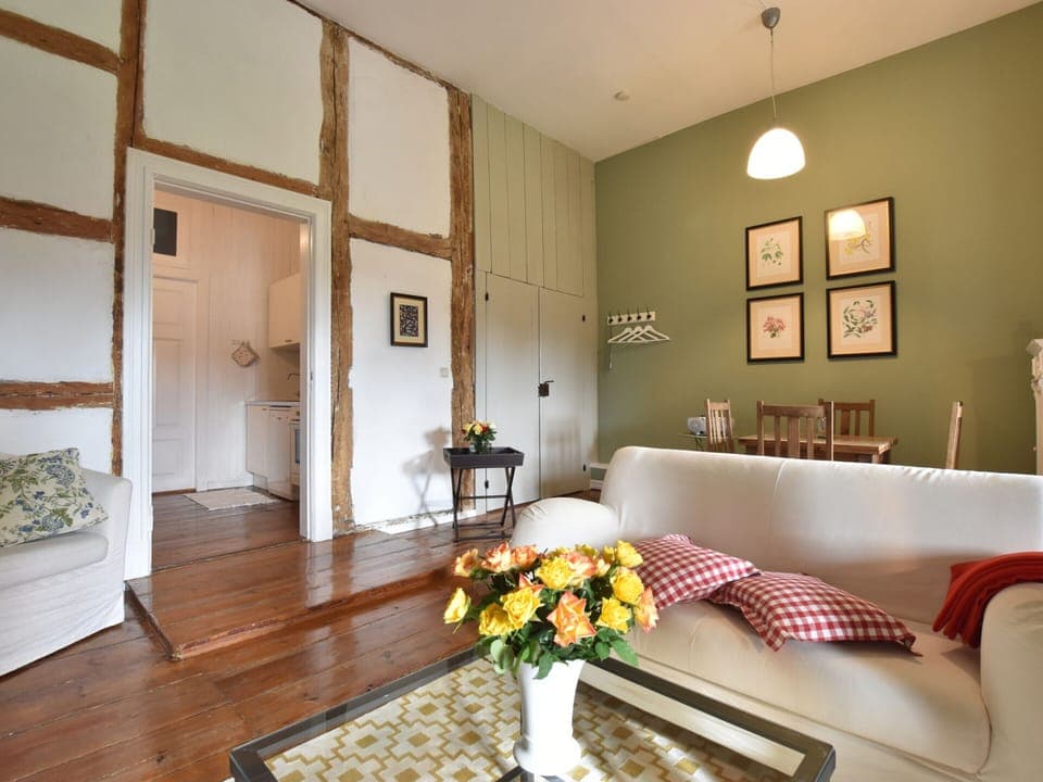 Apartment | Living area | Fireplace