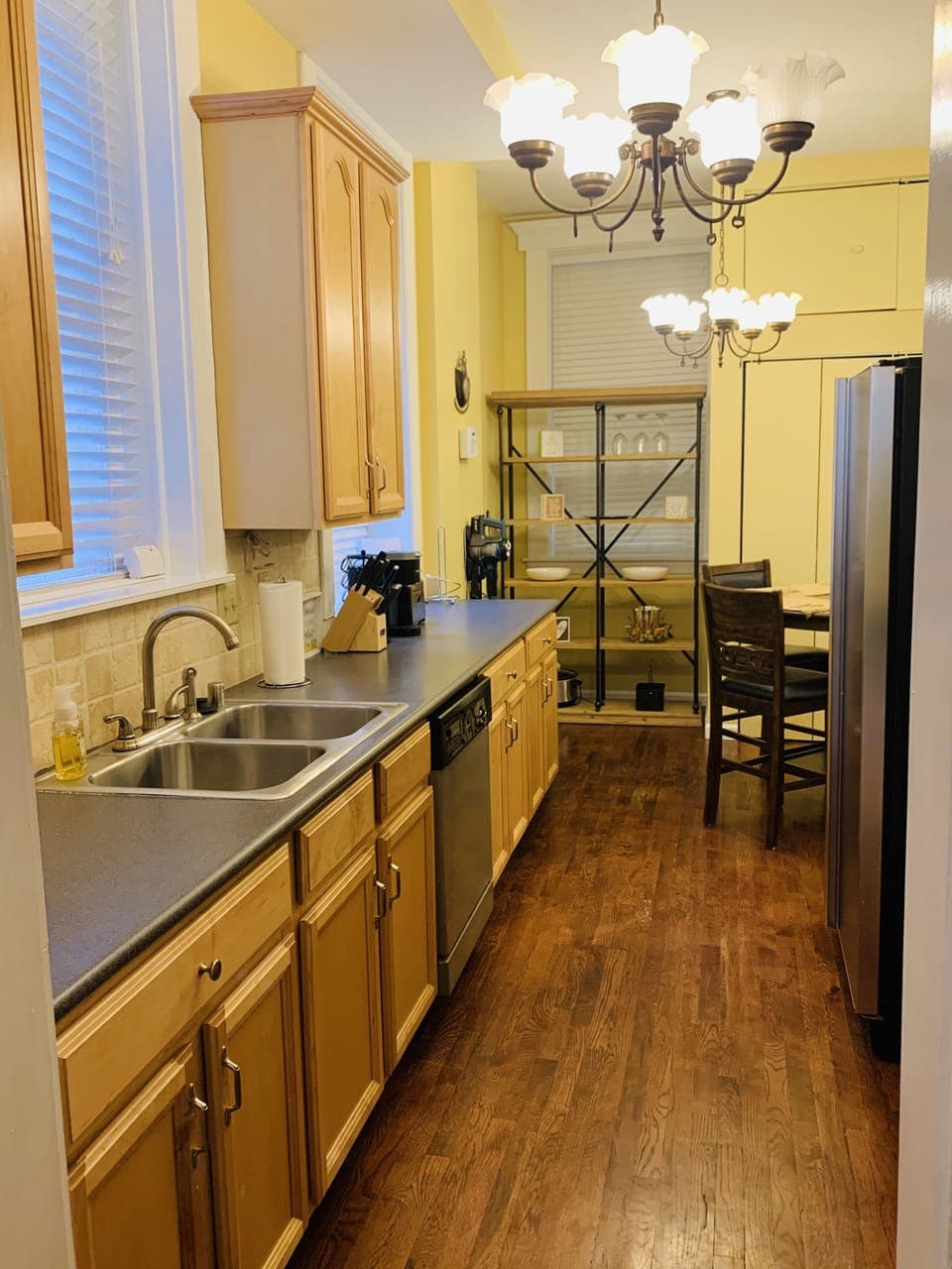 Fully stocked kitchen