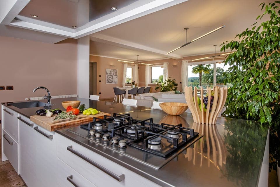 Villa, 4 Bedrooms, Private Pool, Pool View | Private kitchen | Dishwasher, coffee/tea maker, cookware/dishes/utensils