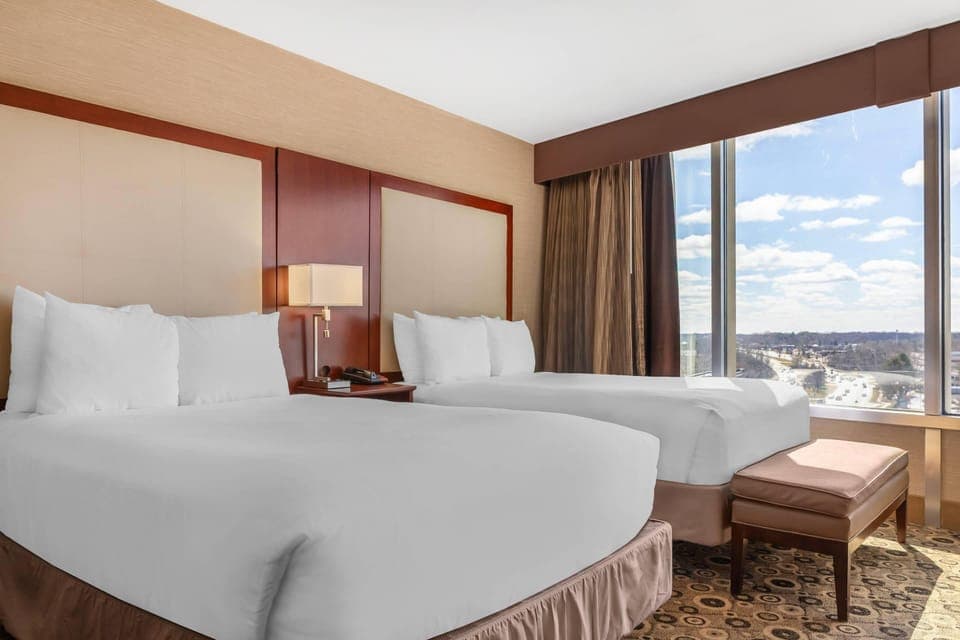 Room, 2 Double Beds, Non Smoking | Premium bedding, pillowtop beds, in-room safe, desk