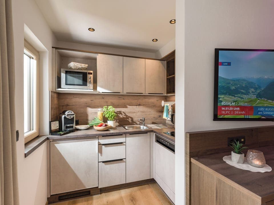 Apartment, 2 Bedrooms, Balcony (Penken) | Private kitchen | Full-size fridge, microwave, stovetop, dishwasher