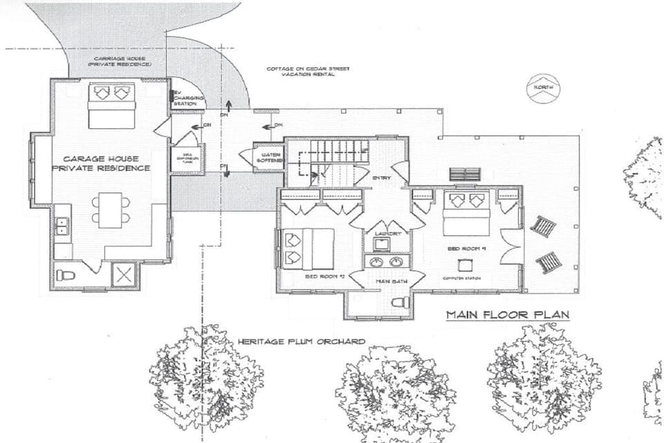 Main floor, The Cottage on Cedar Street