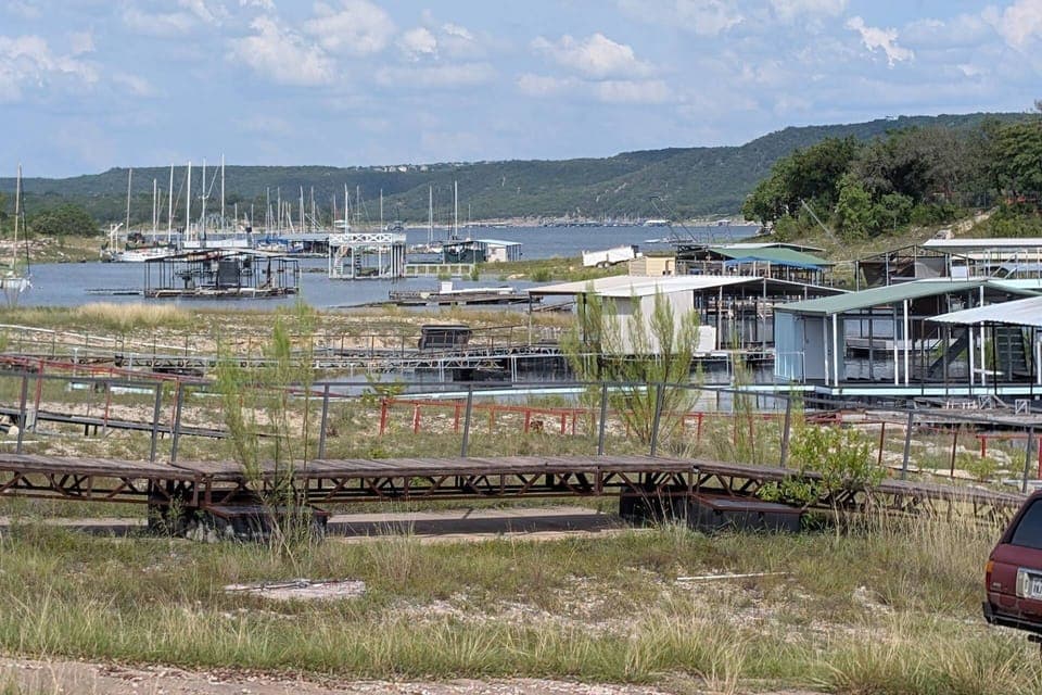 Lake levels are up! Walk to the lake and swim.