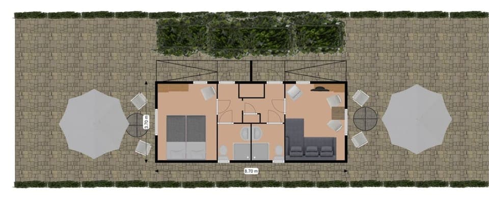 Suite (Terra Mare) | Floor plan