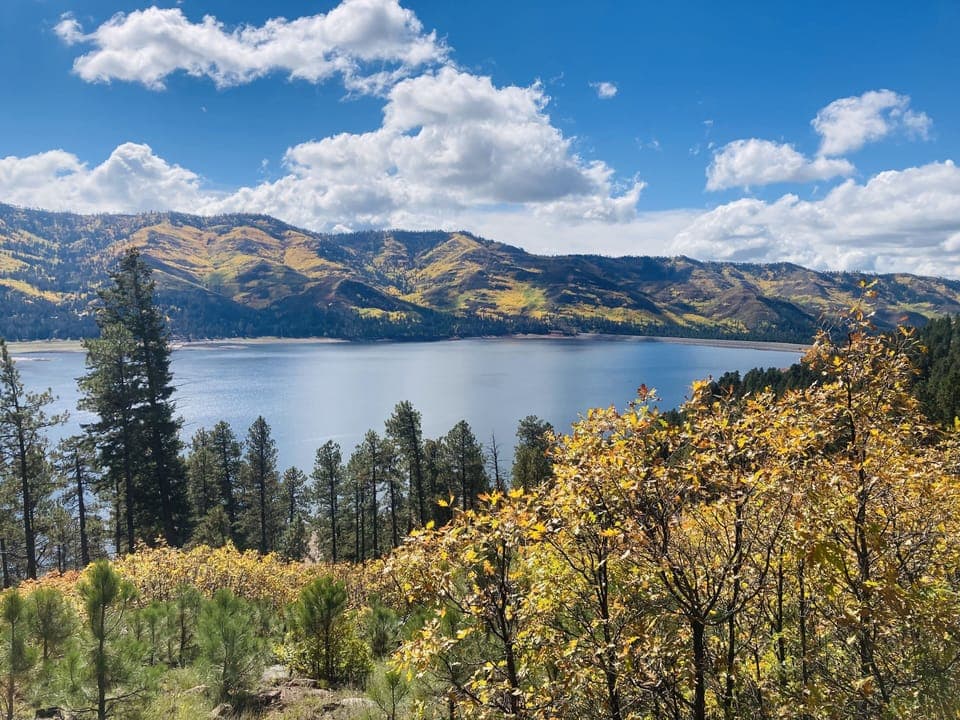 Late September/early October are the best times to enjoy the fall colors.