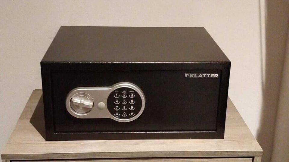 Safe located in the Master Bedroom Closet